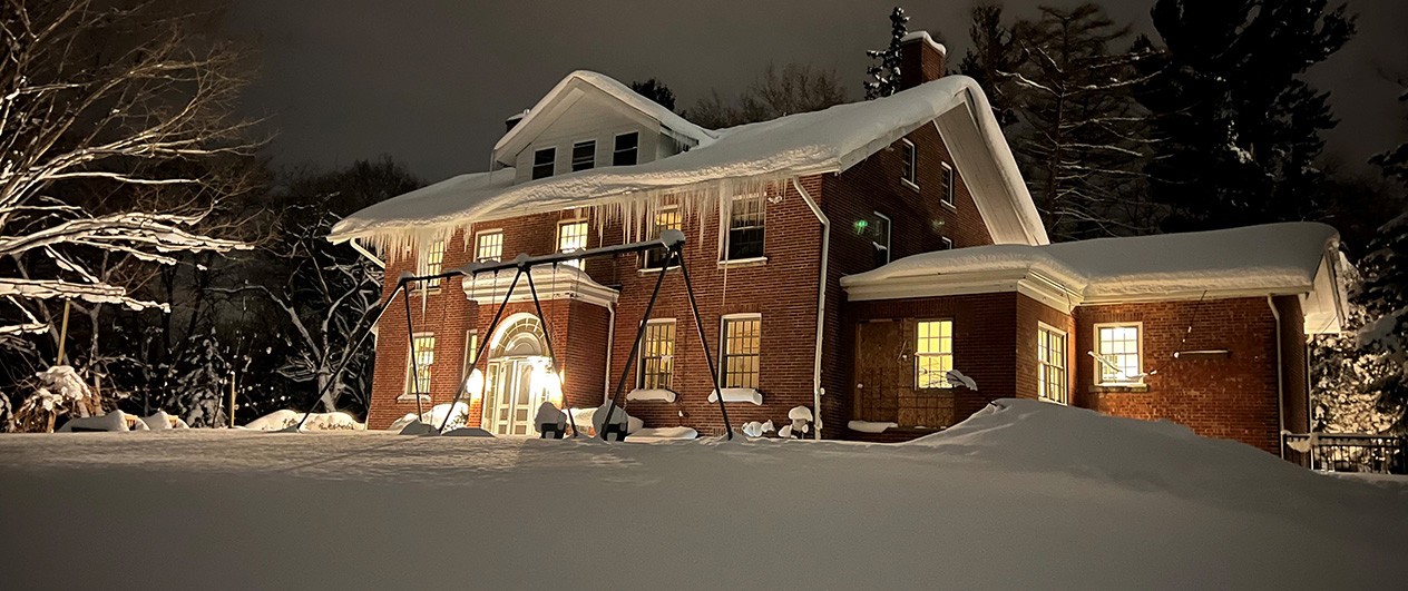 Snow Covered Farmhouse